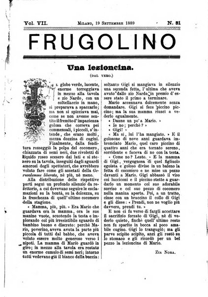 Frugolino giornale dei fanciulli