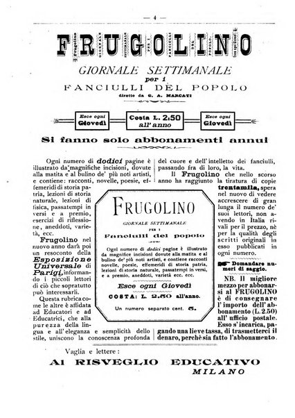 Frugolino giornale dei fanciulli