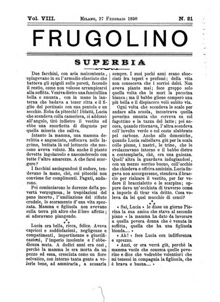 Frugolino giornale dei fanciulli