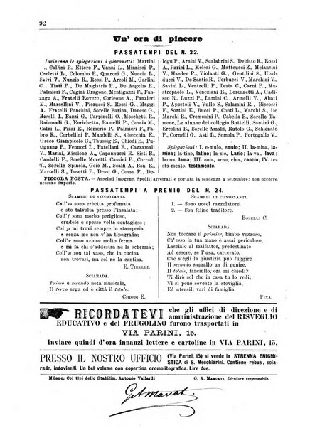 Frugolino giornale dei fanciulli