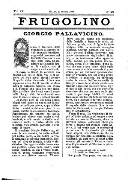 Frugolino giornale dei fanciulli