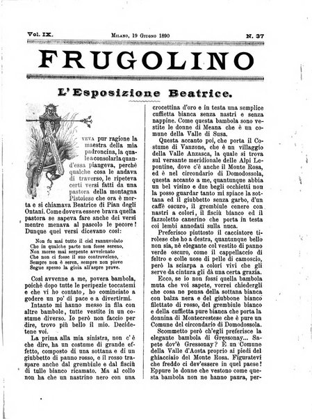 Frugolino giornale dei fanciulli