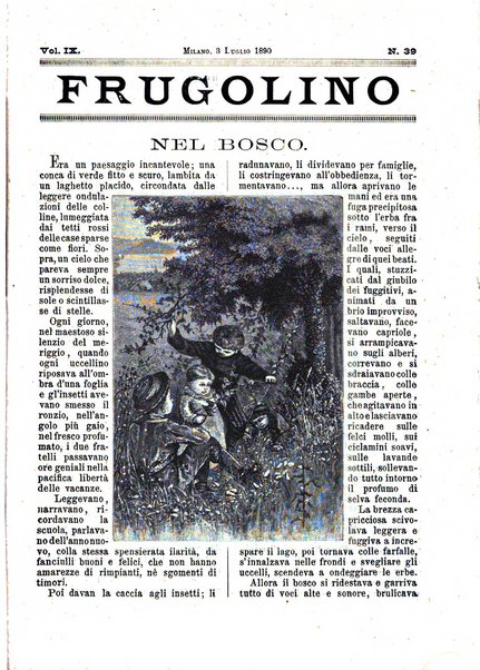 Frugolino giornale dei fanciulli