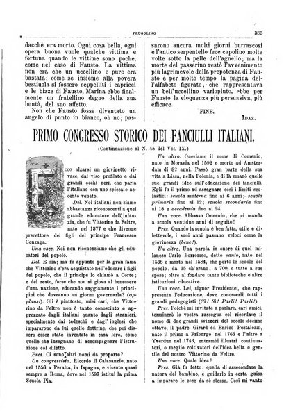 Frugolino giornale dei fanciulli