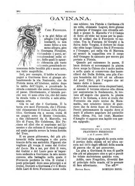 Frugolino giornale dei fanciulli