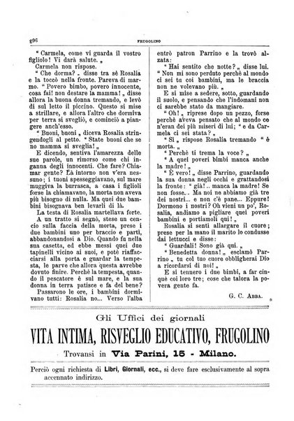 Frugolino giornale dei fanciulli