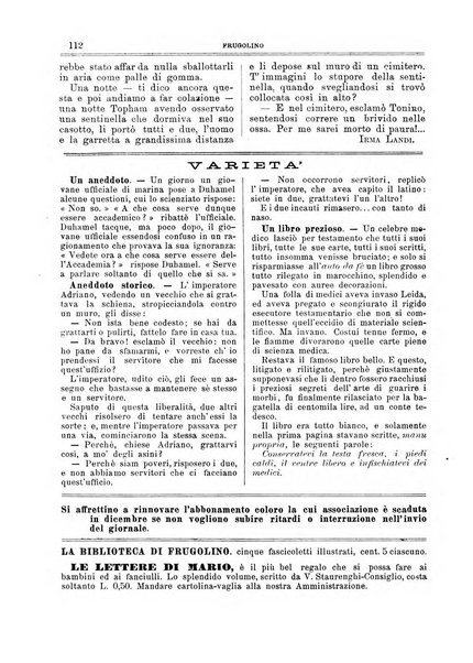 Frugolino giornale dei fanciulli