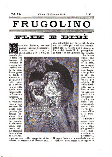 Frugolino giornale dei fanciulli