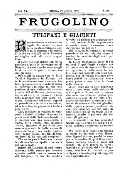 Frugolino giornale dei fanciulli