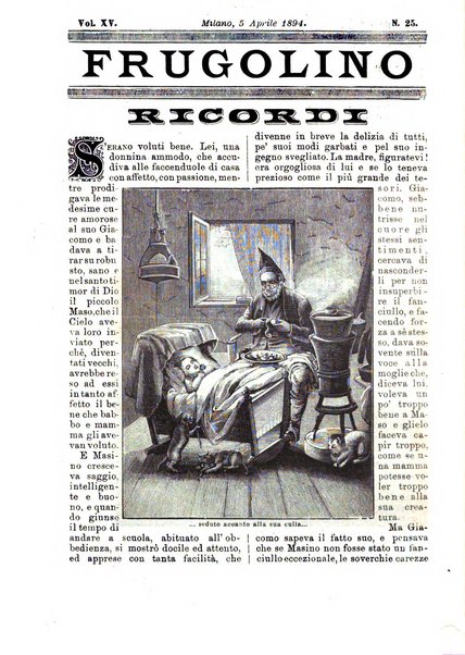 Frugolino giornale dei fanciulli