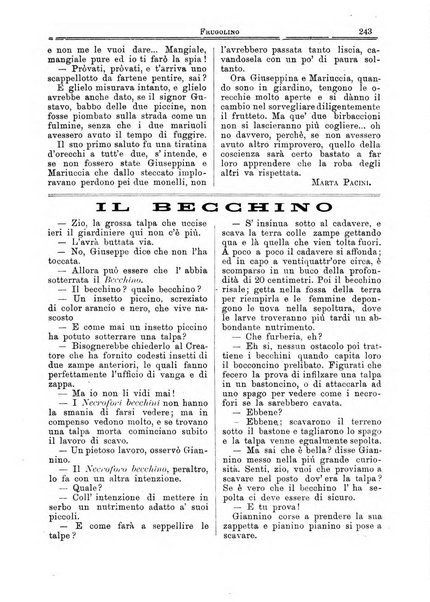 Frugolino giornale dei fanciulli