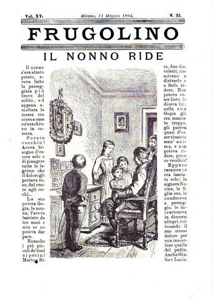 Frugolino giornale dei fanciulli