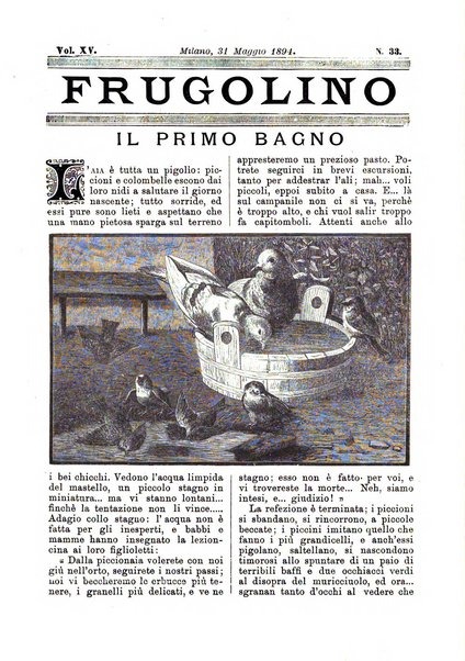 Frugolino giornale dei fanciulli