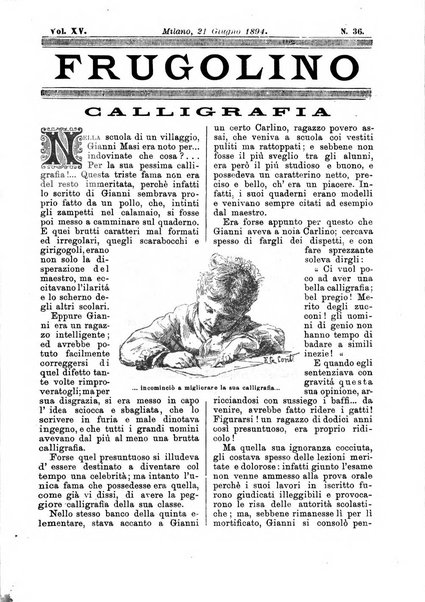 Frugolino giornale dei fanciulli