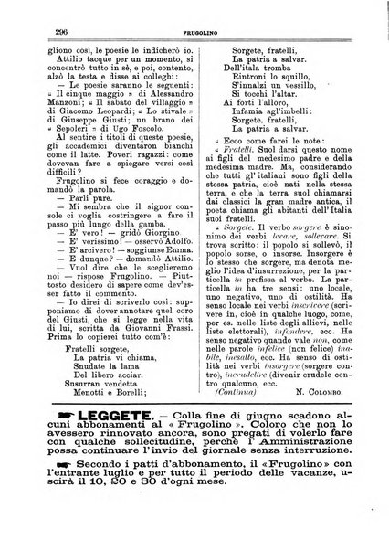 Frugolino giornale dei fanciulli