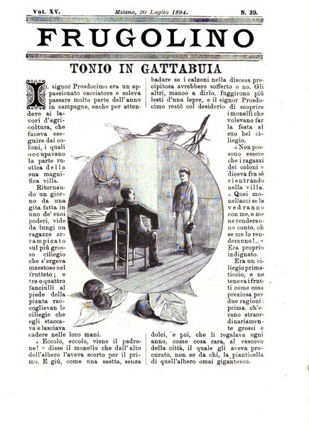 Frugolino giornale dei fanciulli