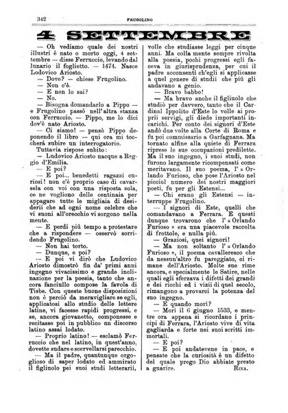 Frugolino giornale dei fanciulli