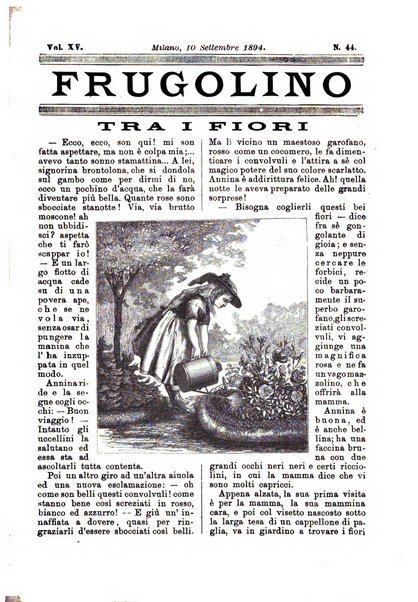 Frugolino giornale dei fanciulli