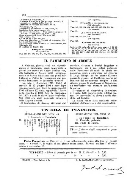 Frugolino giornale dei fanciulli