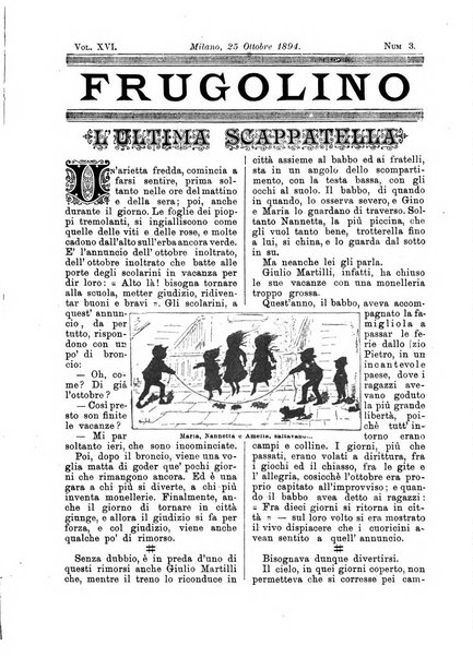 Frugolino giornale dei fanciulli