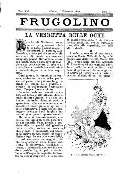 Frugolino giornale dei fanciulli