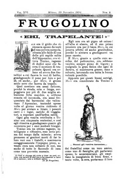 Frugolino giornale dei fanciulli