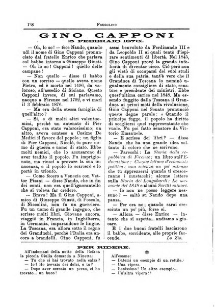 Frugolino giornale dei fanciulli