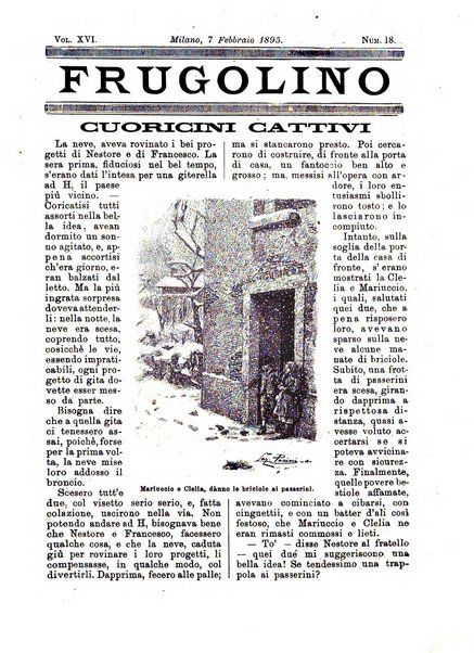 Frugolino giornale dei fanciulli