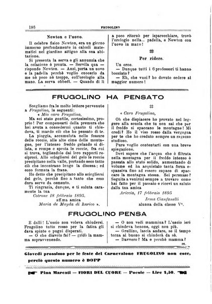 Frugolino giornale dei fanciulli