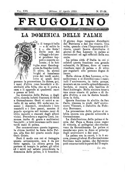 Frugolino giornale dei fanciulli