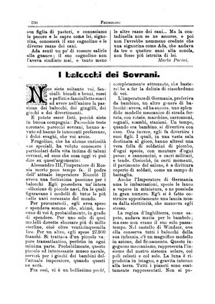 Frugolino giornale dei fanciulli