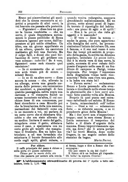 Frugolino giornale dei fanciulli