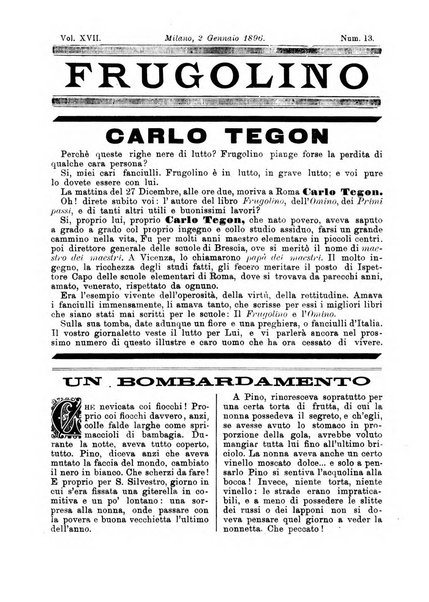 Frugolino giornale dei fanciulli