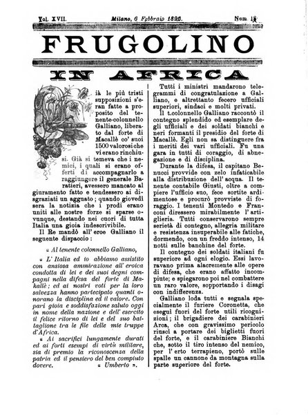 Frugolino giornale dei fanciulli