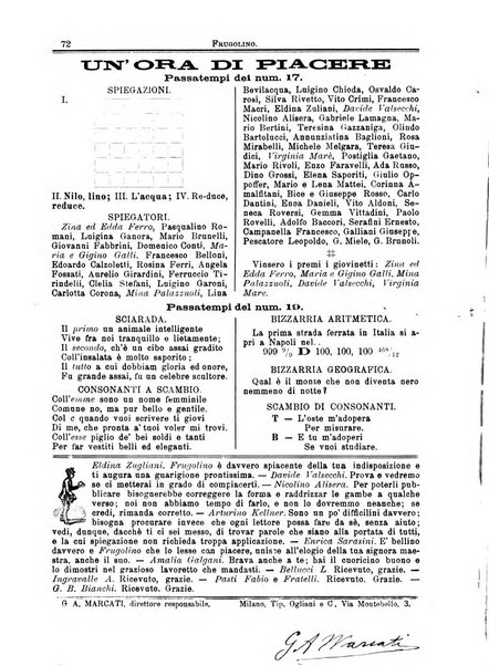 Frugolino giornale dei fanciulli