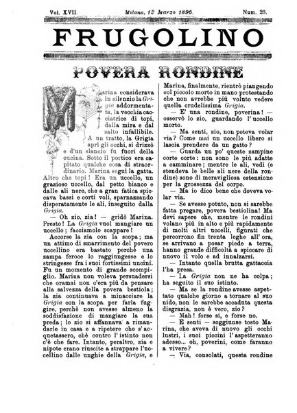 Frugolino giornale dei fanciulli