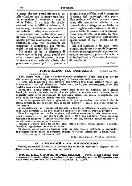 Frugolino giornale dei fanciulli