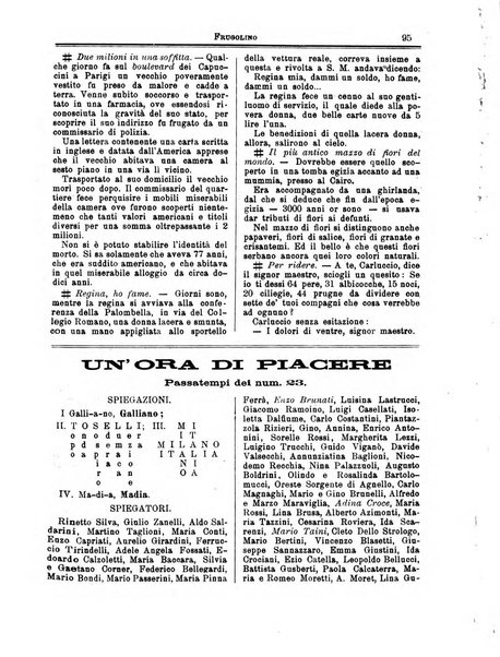 Frugolino giornale dei fanciulli