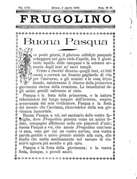 Frugolino giornale dei fanciulli