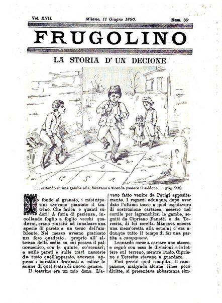 Frugolino giornale dei fanciulli