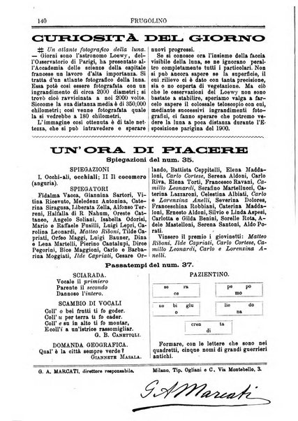 Frugolino giornale dei fanciulli