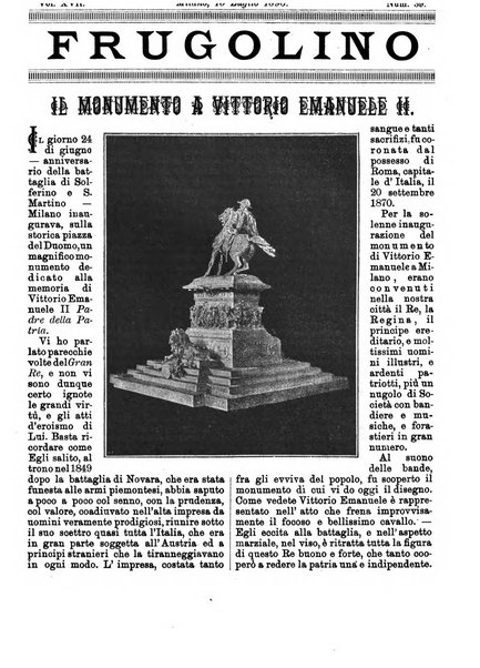 Frugolino giornale dei fanciulli