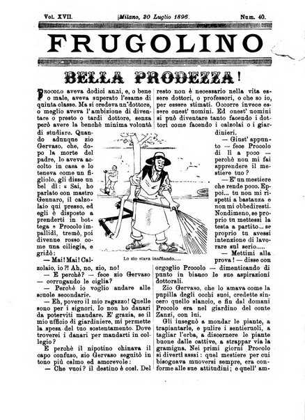 Frugolino giornale dei fanciulli