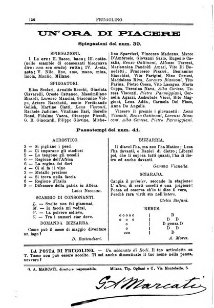 Frugolino giornale dei fanciulli