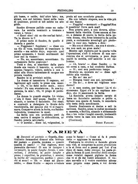 Frugolino giornale dei fanciulli