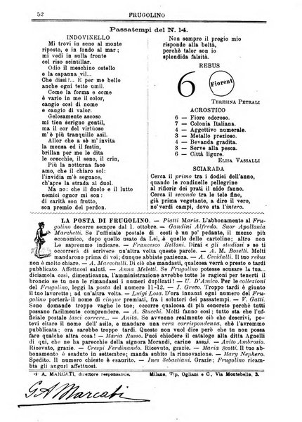 Frugolino giornale dei fanciulli