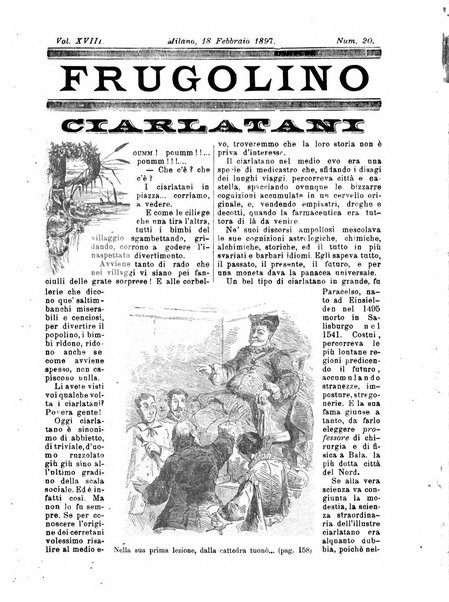 Frugolino giornale dei fanciulli