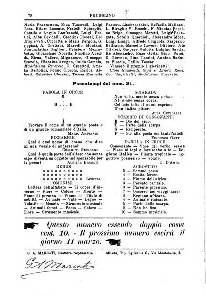 Frugolino giornale dei fanciulli