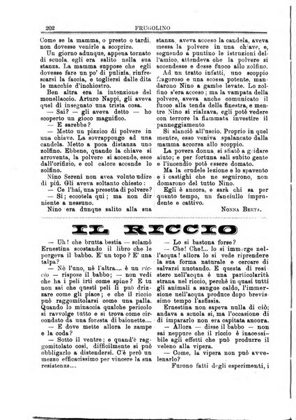 Frugolino giornale dei fanciulli