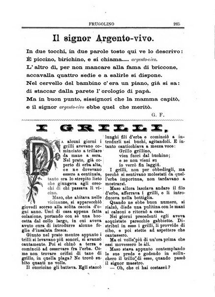 Frugolino giornale dei fanciulli